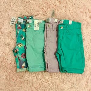 Whimsical Colored bundle of shorts